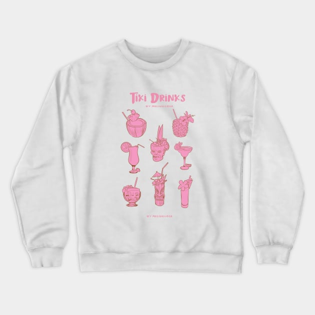 tiki drinks Crewneck Sweatshirt by melivillosa